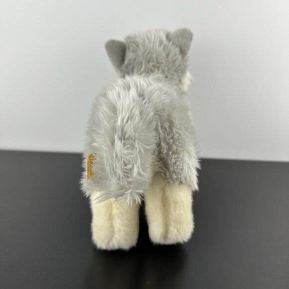 Aurora Miyoni Tots Wolf Pup 10 Realistic Gray White Plh Stuffed Animal - Picture 4 of 7